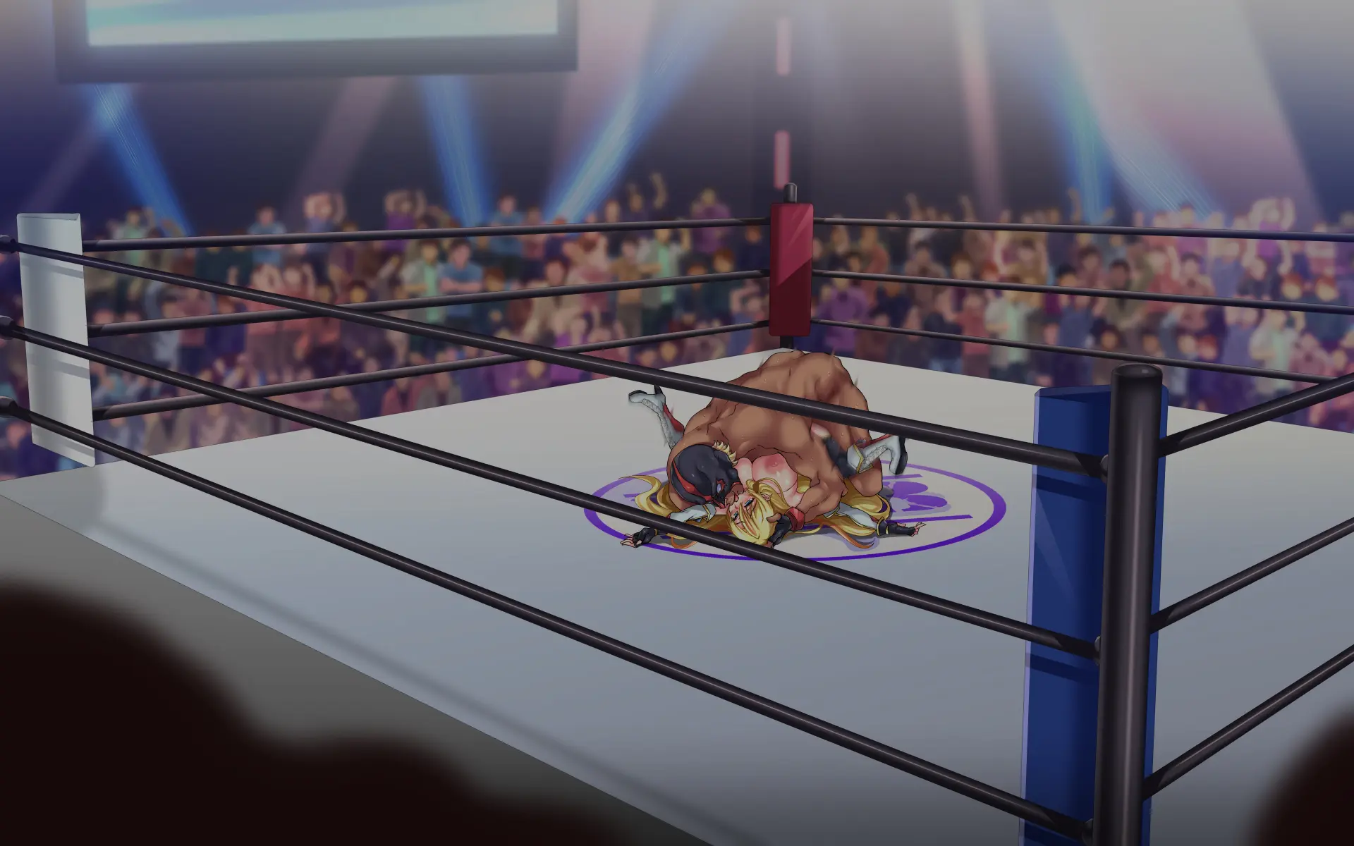 Kanzen Haiboku -WrestleDown- Muhai No Bijyo Wrestler Ga Wana Ni Hamari Ring-Jou De Youshanaku Nando Mo Okasareru!! | 완전 패배 -WrestleDown- 무패의 미녀 레슬러가 덫에 빠져 링 위에서 몇 번이고 무참히 범해진다!!